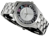 Marc Jacobs Henry Silver Skeleton Dial SIlver Stainless Steel Strap Watch for Women - MBM3262