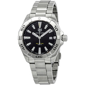 Tag Heuer Aquaracer Black Dial Silver Steel Strap Watch for Men - WBD1110.BA0928