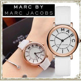 Marc Jacobs Roxy White Dial White Leather Strap Watch for Women - MJ1562