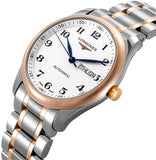 Longines Master Collection Automatic 38.5mm Silver Dial Two Tone Steel Strap Watch for Men - L2.755.5.79.7