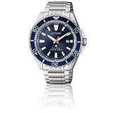 Citizen Promaster Marine Blue Dial Silver Steel Strap Watch For Men - BN0191-80L