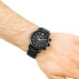 Emporio Armani Luigi Chronograph Black Dial Black Stainless Steel Watch For Men - AR1507