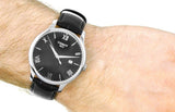 Tissot T Classic Tradition Black Dial Black Leather Strap Watch For Men - T063.610.16.057.00