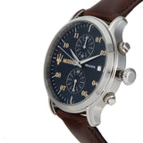 Maserati Epoca Chronograph Blue Dial Brown Leather Strap Watch For Men - R8871618001