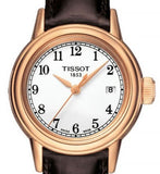 Tissot Carson White Dial Brown Leather Strap Watch For Women - T085.210.36.012.00