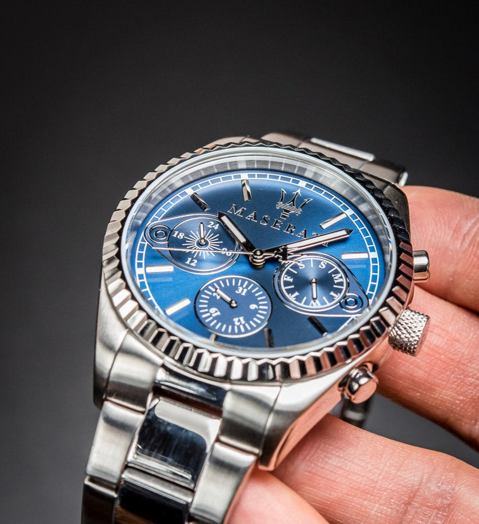 Men Chronograph Blue For Dial Competizione Watch Mens Maserati