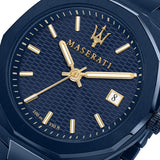 Maserati Guilloche Blue Edition 42mm Stainless Steel Watch For Men - R8853141001