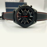 Maserati Circuito Black Dial Black Leather Strap Watch For Men - R8871627004