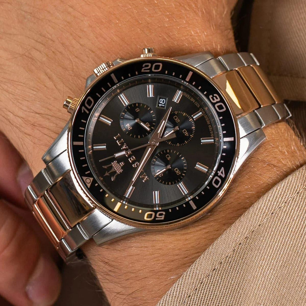 Men Rose SFIDA Maserati Steel Watch For Dial Stainless Quartz Black