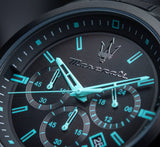 Maserati Aqua Edition Quartz Precision Chronograph Black Dial Watch For Men - R8873644003