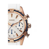 Guess Catalina White Dial White Silicon Strap Watch For Women - W0562L1