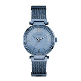 Guess Soho Diamonds Blue Dial Blue Mesh Bracelet Watch For Women - W0638L3