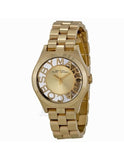 Marc Jacobs Henry Gold Dial Stainless Steel Strap Watch for Women - MBM3292