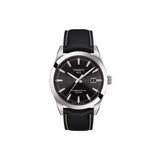 Tissot Gentleman Powermatic 80 Silicium Black Dial Black Leather Strap Watch For Men - T127.407.16.051.00