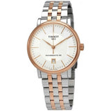 Tissot Carson Premium Powermatic 80 White Dial Two Tone Steel Strap Watch For Men - T122.407.22.031.01