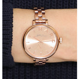 Marc Jacobs Sally Rose Gold Dial Stainless Steel Strap Watch for Women - MBM3364