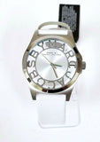 Marc Jacobs Henry Skeleton White Dial White Leather Strap Watch for Women - MBM1241