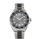Tag Heuer Formula 1 Calibre 5 Anthracite Dial Two Tone Steel Strap Watch for Men - WAZ2011.BA0843