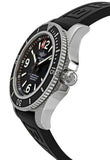 Breitling Superocean II 44mm Black Dial Black Rubber Strap Watch for Men - A17367D71B1S2