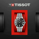 Tissot Carson Premium Black Dial Silver Steel Strap Watch For Men - T122.410.11.053.00