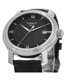 Tissot T Classic Bridgeport Black Dial Black Leather Strap Watch For Men - T097.410.16.058.00