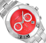 Marc Jacobs Blade Orange Dial Silver Stainless Steel Strap Watch for Women - MBM3306