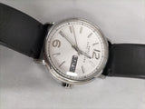 Marc Jacobs Fergus White Dial Black Leather Strap Watch for Men - MBM5076