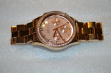 Marc Jacobs Henry Chronograph Rose Gold Dial Stainless Steel Strap Watch for Women - MBM3118