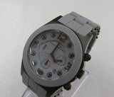 Marc Jacobs Pelly Grey Dial Grey Silicone Steel Strap Watch for Women - MBM2566