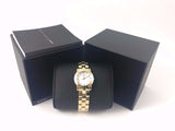 Marc Jacobs Mini Amy White Dial Gold Stainless Steel Strap Watch for Women - MBM3057