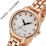 Marc Jacobs Betty White Dial Rose Gold Stainless Steel Strap Watch for Women - MJ3496