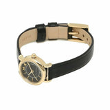 Marc Jacobs Roxy Black Dial Black Leather Strap Watch for Women - MJ1585