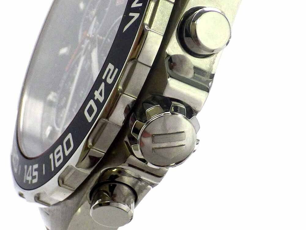 Tag Heuer Senna Chronograph Special Edition Black Dial Silver Steel Strap Watch for Men - CAZ1015.BA0883