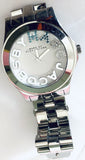 Marc Jacobs Rivera White Dial Silver Steel Strap Watch for Women - MBM3136