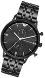 Emporio Armani Chronograph Black Dial Black Steel Strap Watch For Men - AR1934