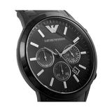 Emporio Armani Classic Chronograph Black Dial Black Stainless Steel Strap Watch For Men - AR2453