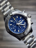 Breitling Avenger Chronograph 45mm Blue Dial Silver Steel Strap Watch for Men - A13317101C1A1