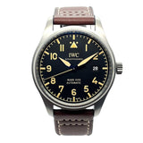 IWC Pilot's Watch Mark XVIII 40mm Black Dial Brown Leather Strap Watch for Men - IW327006