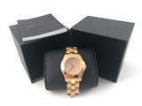 Marc Jacobs Blade Rose Gold Dial Stainless Steel Strap Watch for Women - MBM3127