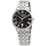 Tissot Carson Silver Stainless Steel Black Dial Premium Watch For Men - T122.410.11.053.00