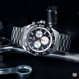 Tag Heuer Formula 1 Chronograph Black Dial Silver Steel Strap Watch for Men - CAZ101E.BA0842