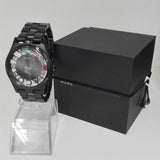 Marc Jacobs Henry Black Skeleton Dial Black Silver Stainless Steel Strap Watch for Women - MBM3265