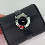 Marc Jacobs Blade Black Dial Black Leather Strap Watch for Women - MBM1211