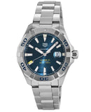 Tag Heuer Aquaracer Calibre 5 Automatic Blue Dial Silver Steel Strap Watch for Men - WAY2012.BA0927