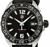 Tag Heuer Formula 1 Quartz 41mm Black Dial Black Rubber Strap Watch for Men - WAZ1110.FT8023