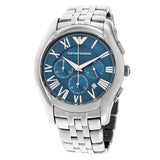 Emporio Armani Classic Navy Blue Dial Stainless Steel Watch For Men - AR1787