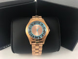 Marc Jacobs Henry Rose Gold Dial Stainless Steel Strap Watch for Women - MBM3296