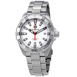 Tag Heuer Aquaracer Quartz 41mm White Dial Silver Steel Strap Watch for Men - WBD1111.BA0928