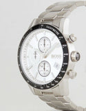 Hugo Boss Rafale Competitive Sport Silver Dial Silver Steel Strap Watch for Men - 1513511