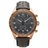 Tissot T Sport PRS 516 Chronograph Grey Dial Grey Leather Strap Watch for Men - T131.617.36.082.00